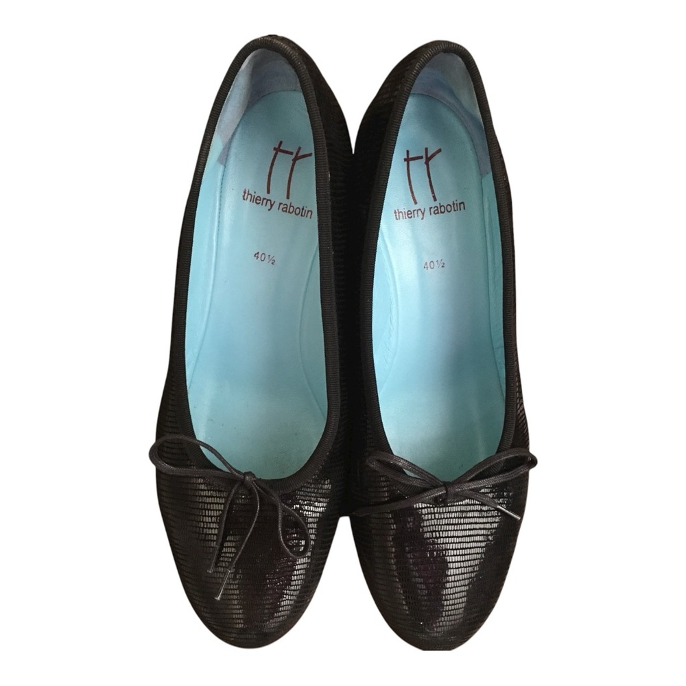 Thierry Rabotin napa leather shoes size 40.5 black color